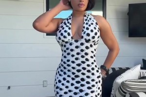 好家伙！女友马冬梅这身性感斑点裙造型，克莱受得了嘛？🙊